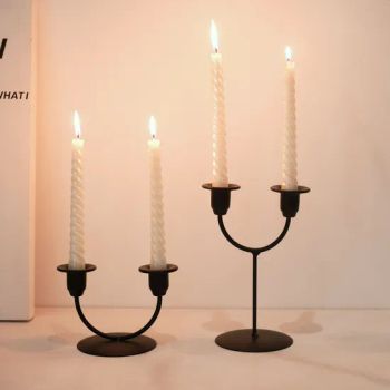 Dual-Cup Candlestick 3-Piece Set, Multi-Height Decorative Candle Holder - Fuzhou Haomin Imp. & Exp. Co., Ltd. - China