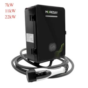 AC EV Car Charger 32A Type2 Ethernet Ocpp 1 6 Car Charging Station EV Charger Gun Charging Stations Wallbox 11kw 22kw - Mindian Electric Co., Ltd. - China