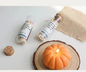 Creative Bottled Scented Candle Matches Gifts Long Romantic Multicolor Vintage Safety Bottled Matches - Qingdao Huanxi Homeware Co., Ltd - China