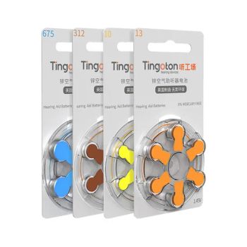 High Quality Low Prices Zinc Air Mini Button Cell Hearing Aid Batteries A10 A13 a - Hangzhou Tingoton Technology Co., Ltd. - China