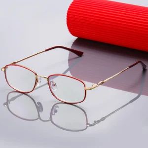 Hot Selling Fashion Trend Diamond Square Anti Blue Light Blocking Metal Eyewear Women Colorful Reading Glasses - Wenzhou Sunray Technology Co., Ltd. - China