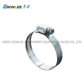 Quality Stainless Steel Hose Clamps Model NO. OEM Certificate ISO Trademark GIONLEE Origin Hebei, China Quality 100% - HEBEI GIONLEE MACHINERY EQUIPMENT SALES CO., LTD. - China