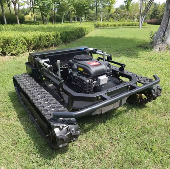 Remote-controlled lawn mower Oil Capacity 0.6l Mowing Width 550mm Fuel Capacity 1.5l Fuel Consumption 2l Engine Brand Lonxin - 济宁迈斯特重工科技有限公司 - China