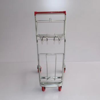 4" PU Wheel Cheap Shopping Trolleys Basket Storage Trolleys - Changshu Jinsheng Metal Products Factory - China