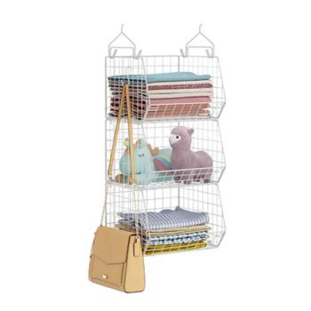 Space Saving Clothes Hanger 5 Tier Hanging Closet Organizer Metal Wardrobes Basket Racks Bedroom Shelves Walls - Dongguan Simply Metal Products Co., Ltd. - China