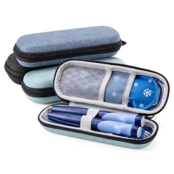 Waterproof Portable EVA Hard Nylon Insulin Pen Cooler Travel Case for Diabetics Insulin Cooler Bag with Gel Pack 20*7*5cm - Anhui Xianwei E-Commerce Co., Ltd - China