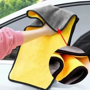 Coral Fleece Car Wash Towels Water Absorption Cleaning Cloth for Car Cleaning Kitchen Dish Rags Quick Dry 400/500/600/800GSM Microfiber Cleaning Cloth - Hebei Aoruini Textile Trading Co., Ltd. - China