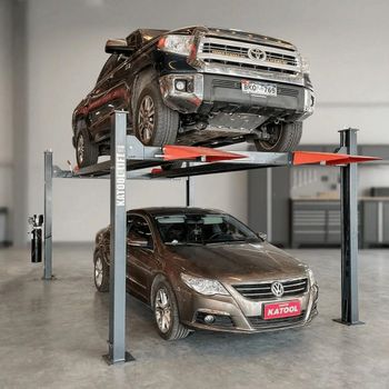 KT-4H110 11000 LB Four Post Car Lift Heavy Duty Vehicle Storage Lift - RJS TRADING LIMITED - United Kingdom