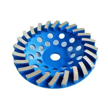 24 Seg Concrete Diamond Grinding Cup Wheels Body Material 65mn HS Code 8207901000 Trademark DY-Tools Bonding Agent - DONGYAN INTERNATIONAL CO., LTD. - China