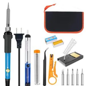 Professional 60W Temperature Controlled Soldering Iron Kit & 5 Tips for PCB Repair/Electronics - Jiangsu Smile Tools Co., Ltd. - China