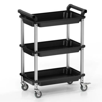 Factory Price Customized Plastic 3-Tier Storage Rolling Hand Carts Trolleys for Bathroom - Ningbo Jingyan Tools Co., Ltd. - China