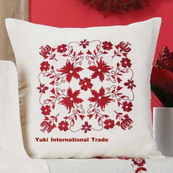 Yuki Manufacturer Wholesale 16X16 Inch Pillow Cases Trademark JQ Body Part Back Origin Shaoxing Style Customized Technics Handmade - Shaoxing Yuki International Trade Co., Ltd - China