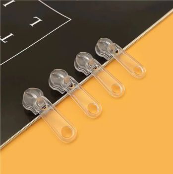 Machine Washable Zipper Puller Durable Plastic Transparent Zipper Slider for Bra Washing Bag Nylon Zipper - Ningbo Lemo Textile Co., Ltd. - China