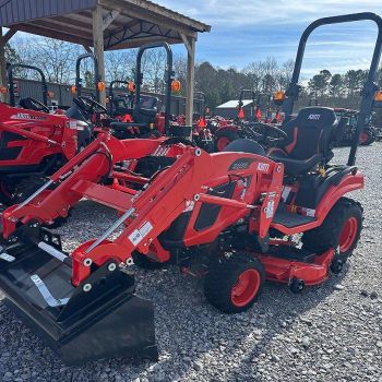 Clean KIOTI MINI MOWER TRACTOR comes with a 60 inch commercial cutting deck and 4x4 traction for steep hills - CPW TRADE LTD - United Kingdom