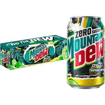 MOUNTAIN DEW BAJA BLAST ZERO SUGAR CN, 12OZ/12PKX2 - A&A FOOD DISTRIBUTORS - United States