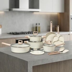 MS-C Granite Nonstick Cookware Set 18-28cm Pans Pots MOQ1000 MOQ 1000sets Trademark OEM Model NO. MS-C Material Aluminum - Zhejiang Mushang Ind & Trd Co., Ltd. - China