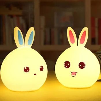 Silicone LED Cute Rabbit Night Light, Touch Desk Lamp - Xiamen JieMiGao Import and Export Trading Co., Ltd - China