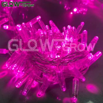 Pink Transparent PVC Cable LED Fairy Light Halloween String Lights for Christmas Holiday Home Garden Xmas Festoon Decoration - Glow-Grow Lighting Co., Ltd. - China