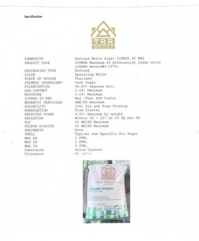 White sugar Color White Price Per Metric Ton Usd 560 / Mt - อัครมาต - Thailand