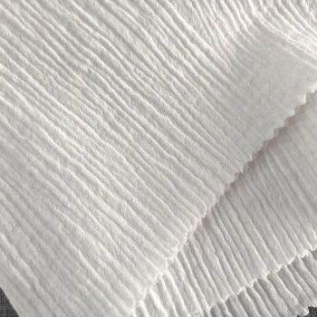 100 Cotton Crepe Fabric 107GSM Crisp Texture for Fashion and Home De Cor - Suzhou Huiyu Textile Co., Ltd - China