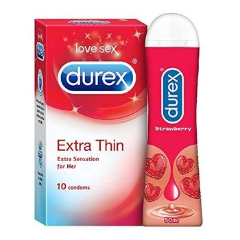 Durex Play Feel Lubricant - Water-Based Lubricant for Pleasant Lubrication, Gentle & pH Friendly - 2 x 100 ml - Smart Agri GmbH - Germany