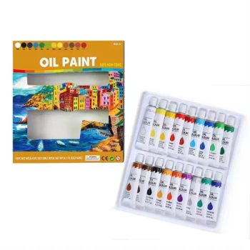 24 Colors Rich Pigments Acrylic Emulsion Paint with Brushes for Painting Canvas Fabric - Nanchang Qunpeng Technology Development Co., Ltd. - China