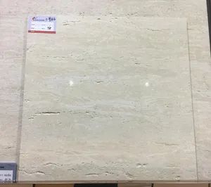 Travertine with Hole Double Loading Nano Polished Porcelain Tiles - FOSHAN AI JIA CERAMICS CO., LTD. - China