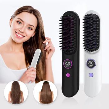 Household Hair Care Straightening Product Flat Iron Ceramic Electric Hair Straightener Comb - Market Union Co. Ltd. - China