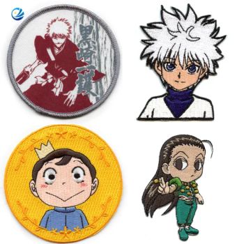 China Factory Custom Cartoon Personalized Garment Accessories Logo Anime Embroidery Clothing Labels Uniform Biker Patches Printing Label Tags - YC Craft (Zhongshan) Limited - China