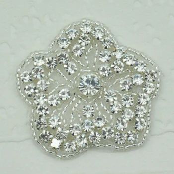 Fashion Iron on Flower Crystal Rhinestone Appliques Wedding Accessories - Marigold Garment Accessories Co., Ltd. - China