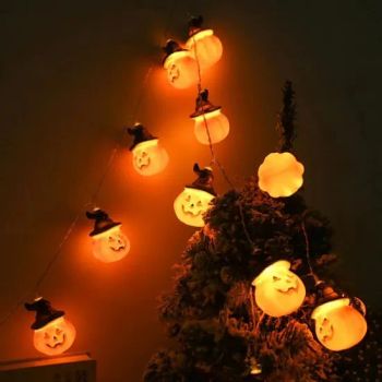 Halloween 3D Jack Fairy Pumpkin String Lights Carnival Centerpiece Patio Outdoor Ci22245 - Ningbo Ezfocus Co., Ltd. - China