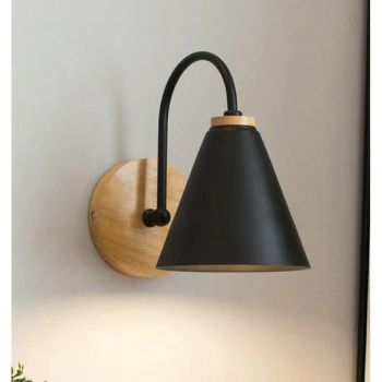 Black Metal Wall Lamps Simple White Metal Wood Wall Lights - Fuzhou Wells Import And Export Co., Ltd. - China