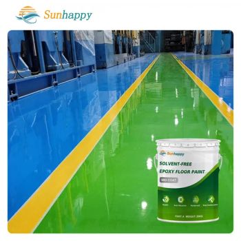Environmental Protection Solvent-Free Epoxy Floor Paint Plant Workshop Anti-Wear Waterproof Epoxy Floor Coating Paint - Tianjin Sunhappy New Materials Co., Ltd. - China