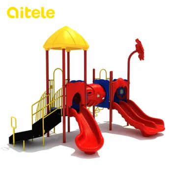 Customized Preschool Playground Slides Outdoor Age 2-12 Condition New Material Plastic Trademark Qitele Brand Name - Qitele Group Co., Ltd. - China