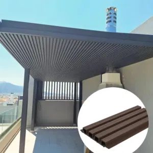 Outdoor Fluted Cladding Wall Panels Boards Paneles Waterproof PE WPC Wall Panel - Binzhou Sunshien WPC Co., Ltd. - China