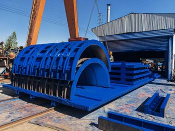 Circular column steel formwork Panel Thickness 6 Mm Height 1m/1.5m/2m/3m Diameter 0.8m Or More Supply Mode Spot Supply Splicing Accessories Bolts, Tie - Shandong Panshi Heavy Industry Machinery Co., Ltd. - China