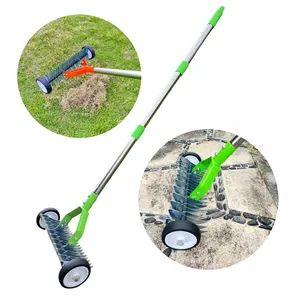 1 3m Garden Lawn Rake with Wheels for Thatch and Grass Removal - Yiwu Greatcity Tools Co., Ltd - China