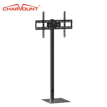 Universal Height-Adjustable Floor TV Stand for 27 to 55 Inches LCD, LED OLED Tvs - Ningbo Charm-Tech Import and Export Corporation Ltd. - China