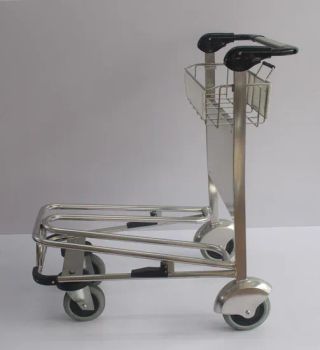 Half-Size New Style Stainless Steel Airport Luggage Trolley Brake Auto Wheel Amount 3 Style Unfolding HS Code 87168000 Trademark - Changshu Jinsheng Metal Products Factory - China