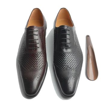 Factory Price New Elegant Mens Leather Formal Shoes Handmade Full Grain Cow Leather Upper Oxfords Wedding Office Dress Shoe - Guangzhou Happybuy Trading Co., Limited - China