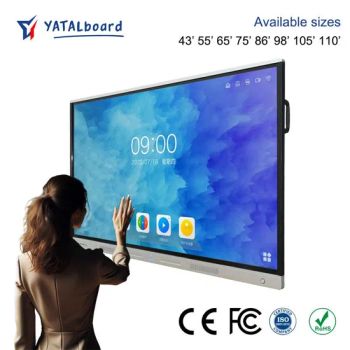 Manufacturer 65 Inch Classroom Meeting Presentation Training Boards 65" Touchscreen Interactive Smart TV Metal LCD Interactive Whiteboard - Hangzhou Yatal technology Co., Ltd. - China
