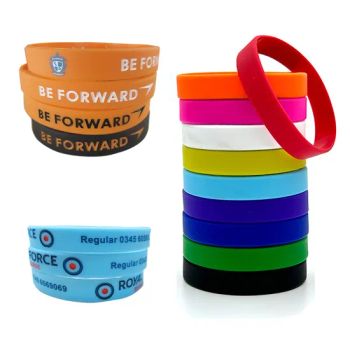 Engraved Text Logo Custom Silicone Wristbands Party Luminous Silicone Bracelets Company Custom Wristbands - Zhongshan Senwei New Materials Co., Ltd - China