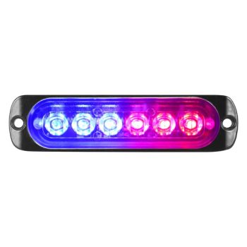 6-LED Red & Blue Strobe Grille Light - 12-24V Mini Emergency Warning Light for Trucks & Jeep SUV (CE/RoHS Certified) - Foshan Nanhai Yiyuan Electric Appliances&Hardware Co., Ltd. - China
