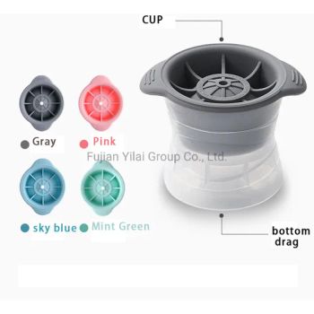 Whiskey Ice Hockey Maker Silicone Round Ice Ball Mold Bar Accessories Slow Melting Large Spherical Frozen Ice Cube Tray - Jinjiang Chendai Yilai Craft Company - China
