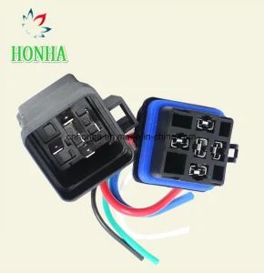 4 Pin 5 Pin Automobile Relay Socket Auto Relay Wire Harness - Honha Autoparts Group Co., Limited - China