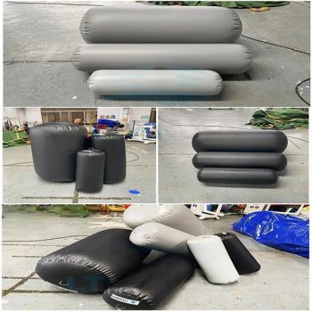 Heavy-Duty Inflatable PVC Boat Fenders Fender for Stationary Dock Boats Yacht Sailboats Light Grey - Jiaxing Green Shield New Material Co., Ltd. - China