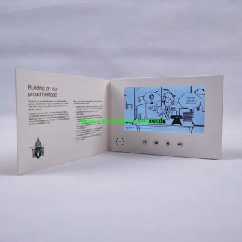 Custom A5 7inch LCD Video in Print for Lauching New Product Origin China Shape Europe Style Creative Size Customized Trademark - Shenzhen Fanray Electronic Co., Ltd. - China