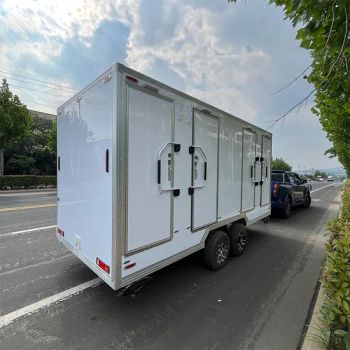 Low Price Customized Luxury Restroom Toilets Outdoor Bathroom Mobile Toilet Trailer - Qingdao Tune Machinery Co., Ltd. - China