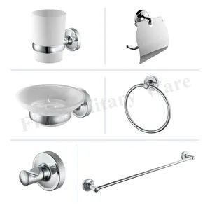 Economic Zinc Material Chrome Plated Sanitary Ware 6PCS Set Bathroom Acceossories - Ningbo Fit Sanitary Ware Co., Ltd. - China