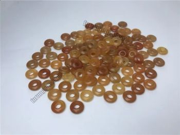Red Aventurine Quartz Donut Circle Pendant Beads Color Red Grade High Type Beads Origin China HS Code 7116200000 Suitable for - Furun Gems Co., Limited - China